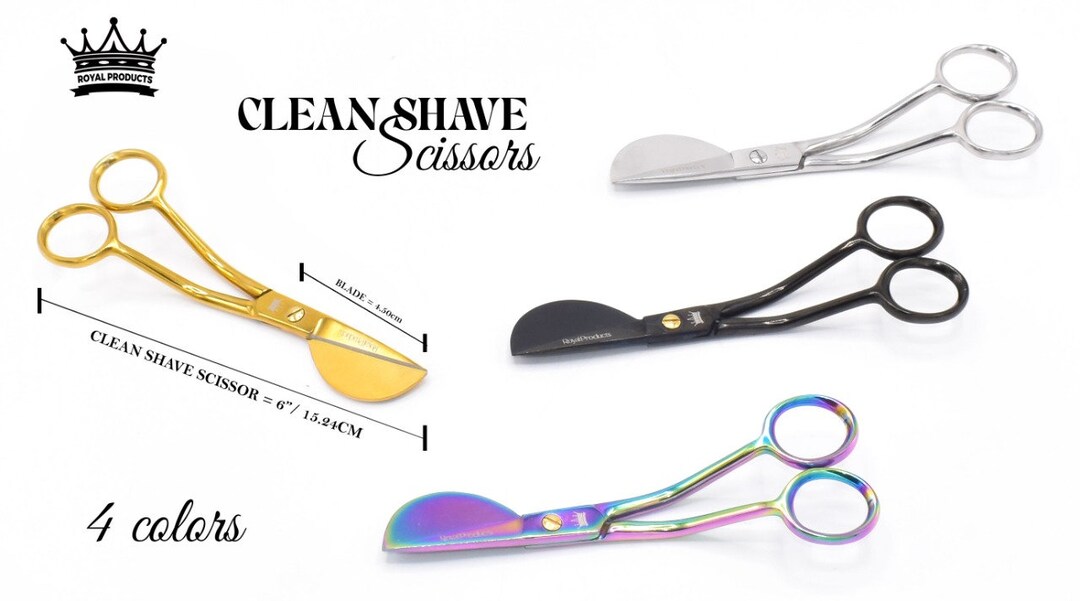 6 Duckbill Applique Scissors Double Bent Curved Offset Handle Scissors