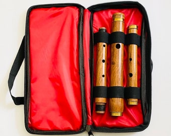 Irish D Flute Rosewood 3 Parts 23" Inches, Packed in Light Weight Bag with Handle