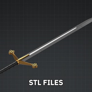 Claymore Sword 3D Print Files: Dark Souls, Elden Ring Life-Size Prop (Digital Download)