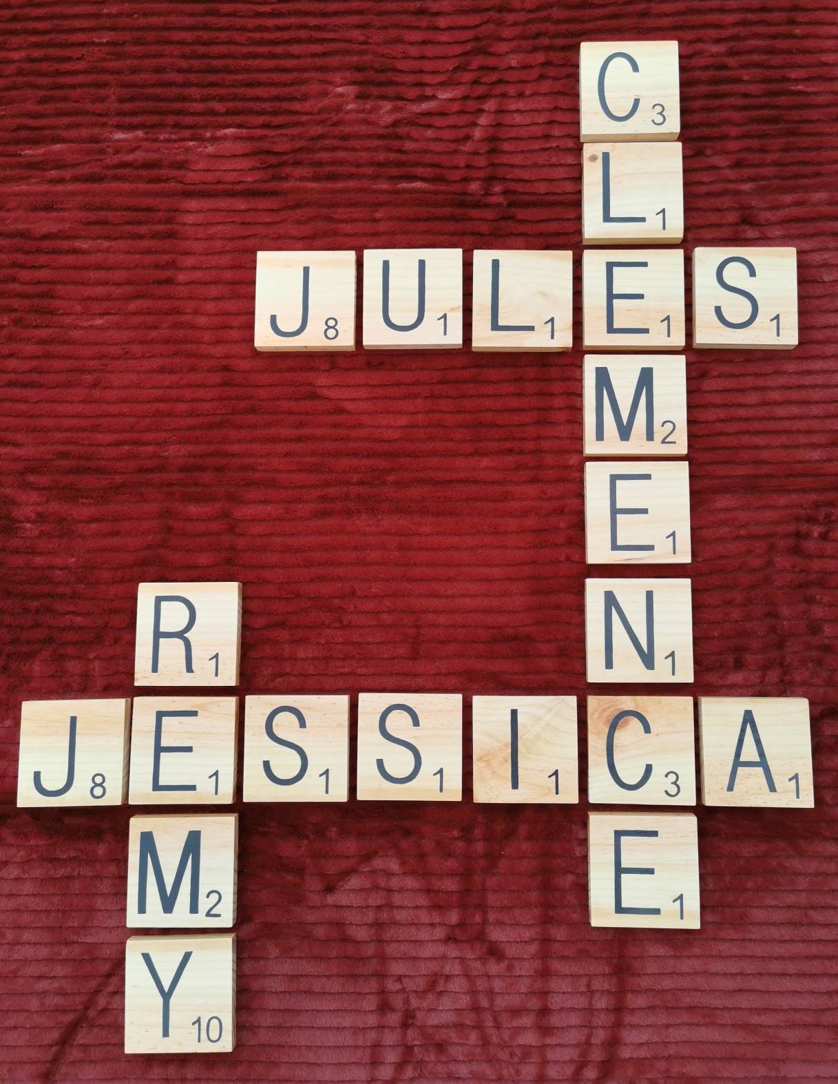Lettre Scrabble 10x10cm