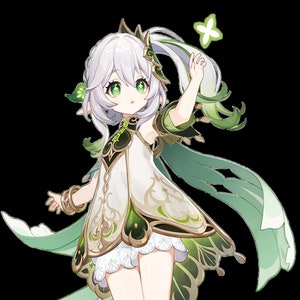 Genshin Dendro Characters Althaitham, Baizhu, Collei, Emilie, Kaveh, Kinich, Kirara, Nahida, Tighnari, Yaoyao Line Art HD SVG & PNG Files