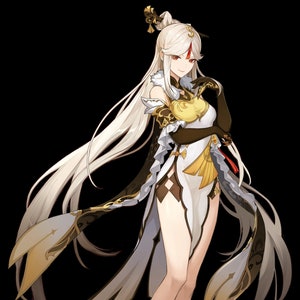 Genshin Impact All Geo Characters Arataki Itto, Albedo, Gorou, Ningguang, Noelle, Travelers, Yun Jin, Zhongli Anime SVG & PNG Files
