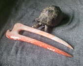 Haarforke aus Orange Creamsicle Acryl