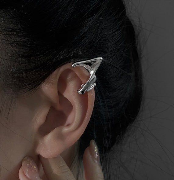 Silver Elf Ear Cuff No Piercing Fantasy Earrings Wrap - Etsy Norway