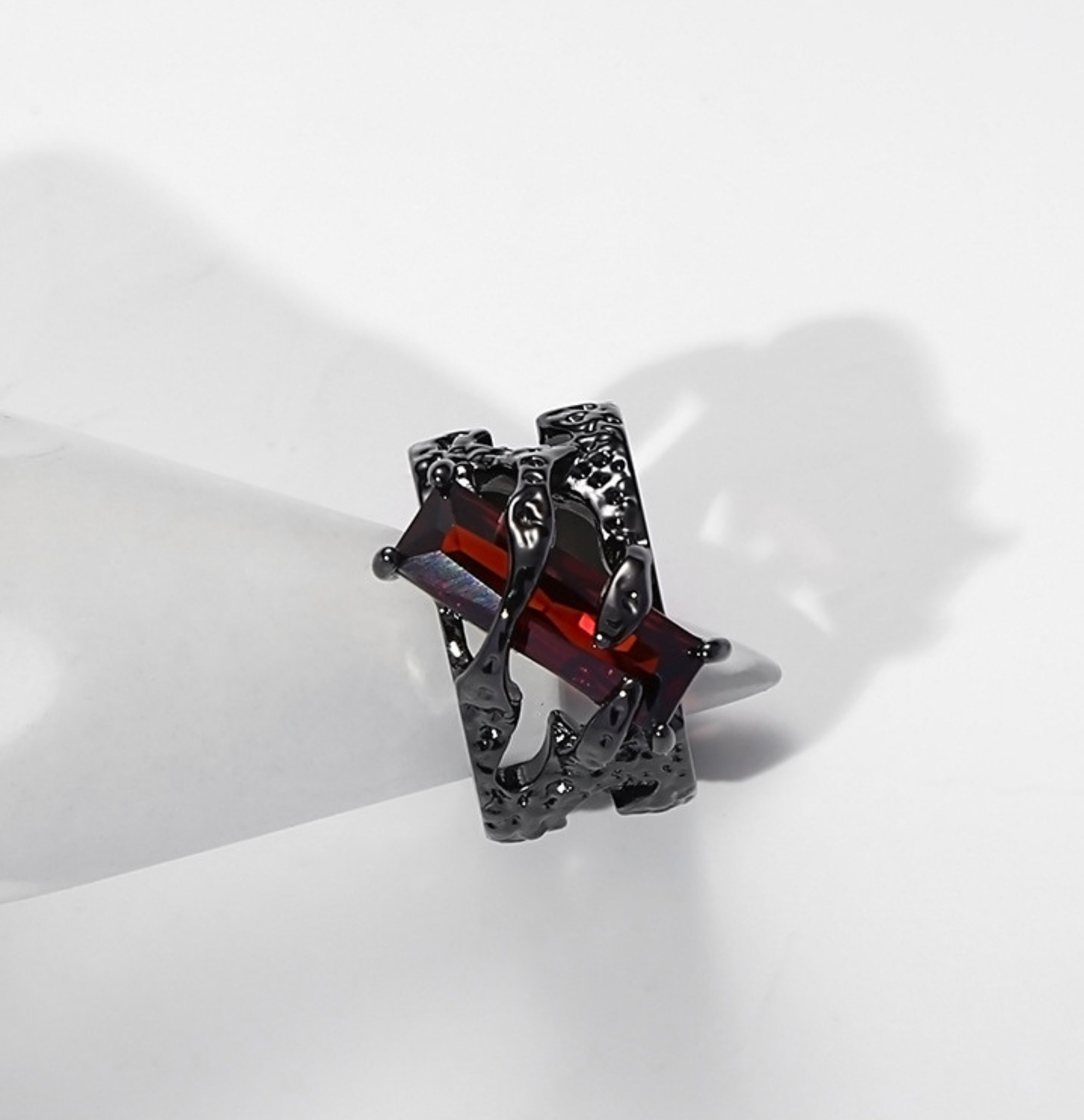 Gothic Metal Ring-CREATES TO ORDER • Stones&Fire
