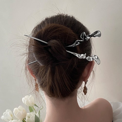 Modern Minimal Hair Stick for Daily Use Metal Hair Sticks - Etsy Modern Minimal Hair Stick for Daily Use Metal Hair Sticks - Etsy