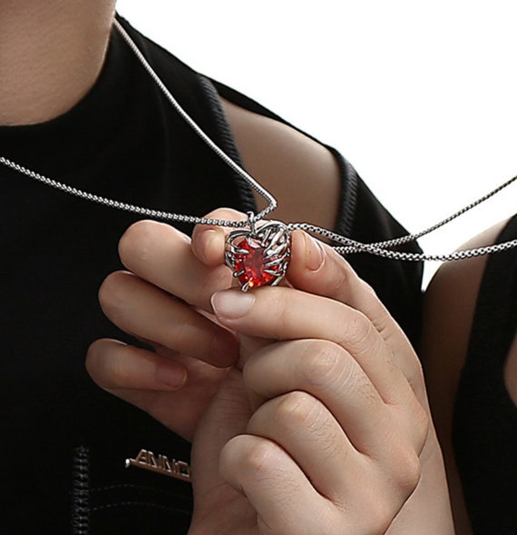 Couples matching shop necklace set