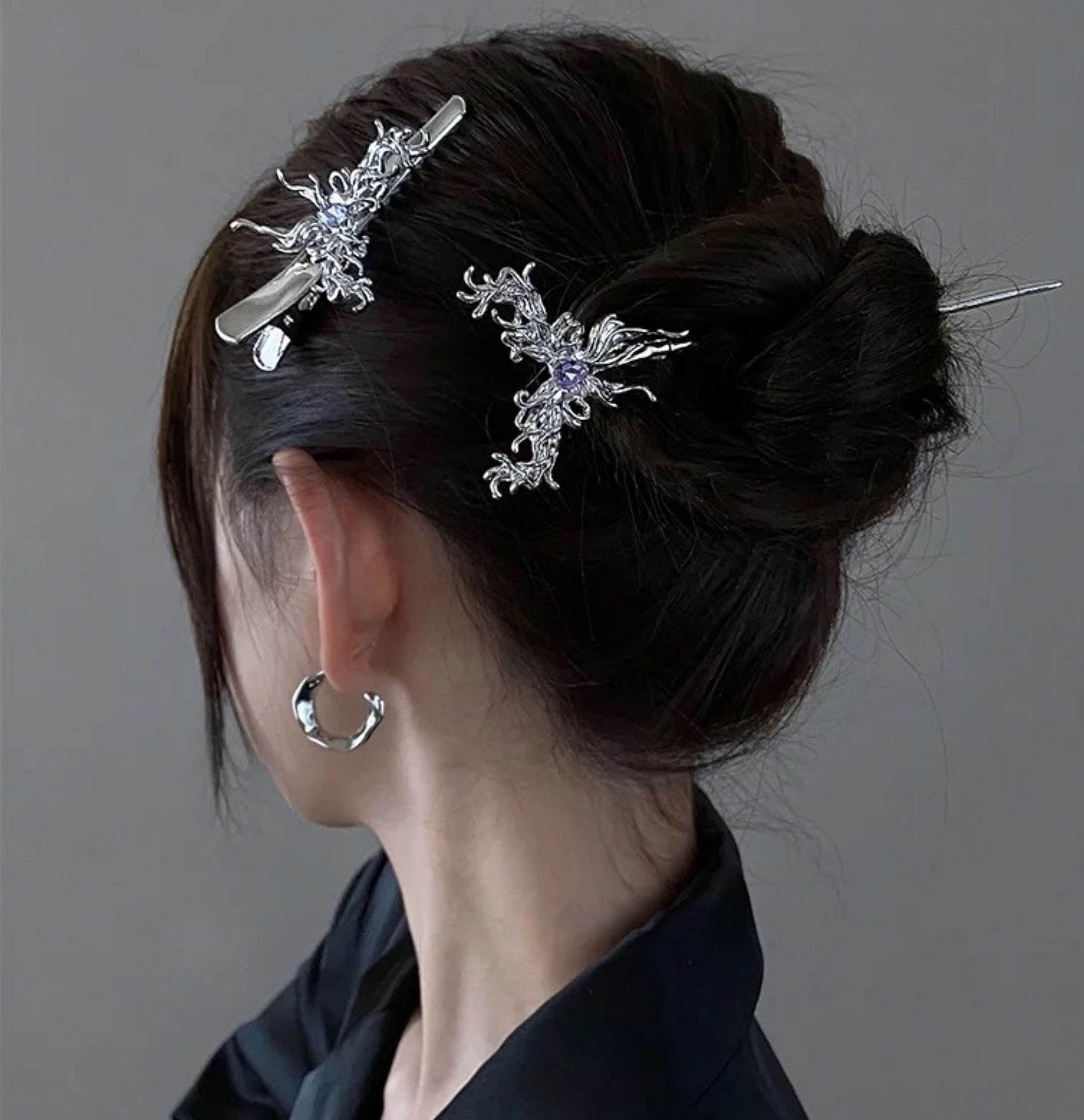 Eastern Style Hair Chopsticks Handmade Flowers Butterfly Hair Bun Decor2pcs) | Eastern Style Hair Chopsticks Handmade Flowers Butterfly Hair Bun Decor2pcs) Eastern Style Hair Chopsticks Handmade Flowers Butterfly Hair Bun Decor2pcs) | Eastern Style Hair Chopsticks Handmade Flowers Butterfly Hair Bun Decor2pcs)