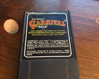Intellivision Carnival Game Cartridge By Sega