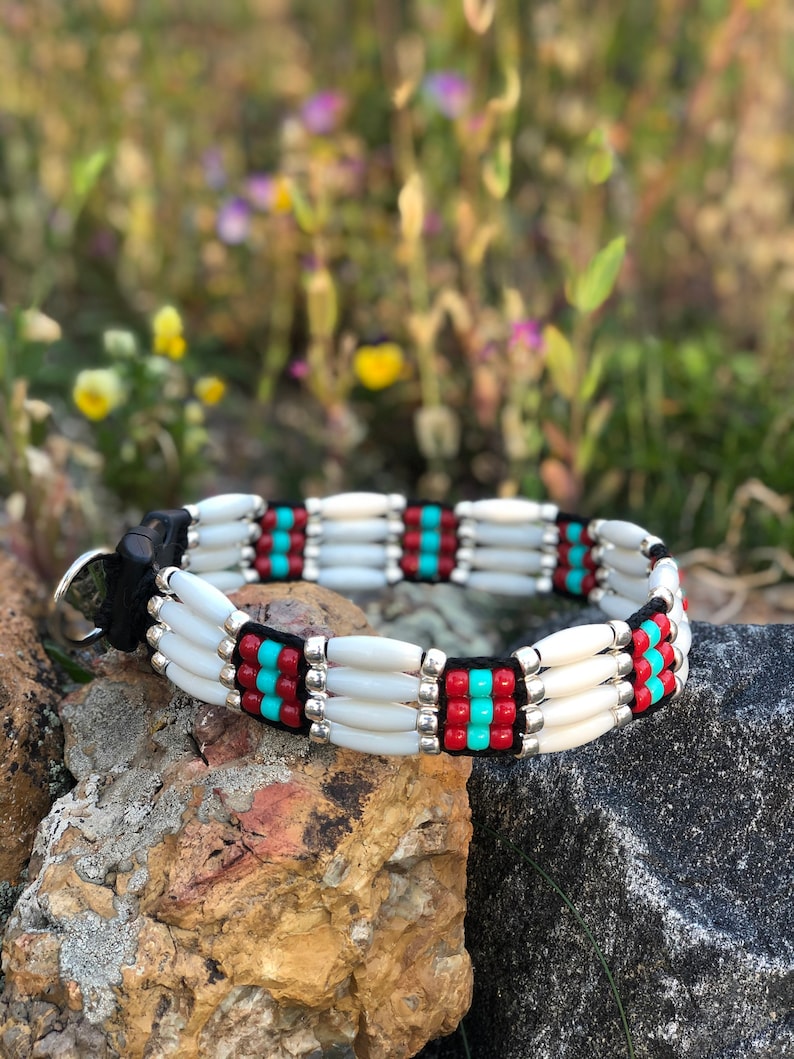 Beaded Dog Collars Native American Dog Collar Southwest Dog Collars Fancy Dog Collars Turquoise