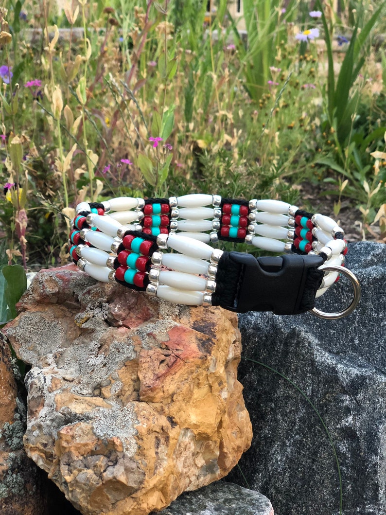 Beaded Dog Collars Native American Dog Collar Southwest Dog Collars Fancy Dog Collars Turquoise