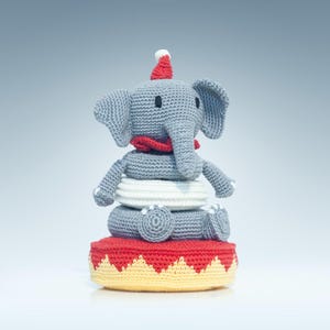 Cotton Elephant Tower - Collapsible Game for Children