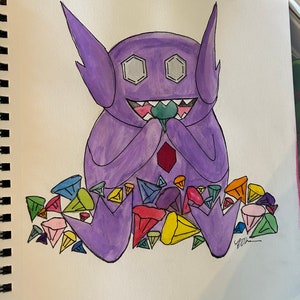 Chonky Sableye Monching 600 dpi digital download