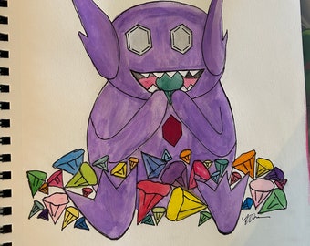 Chonky Sableye Monching 600 dpi digital download