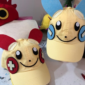 Plusle and Minun hats