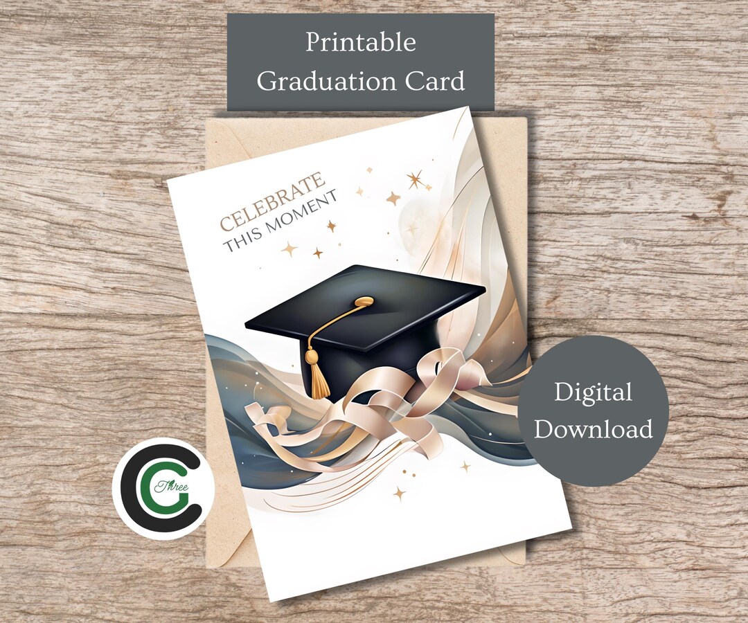 Printable Graduation Card for Class of 2025 Digital Download Hopeful ...