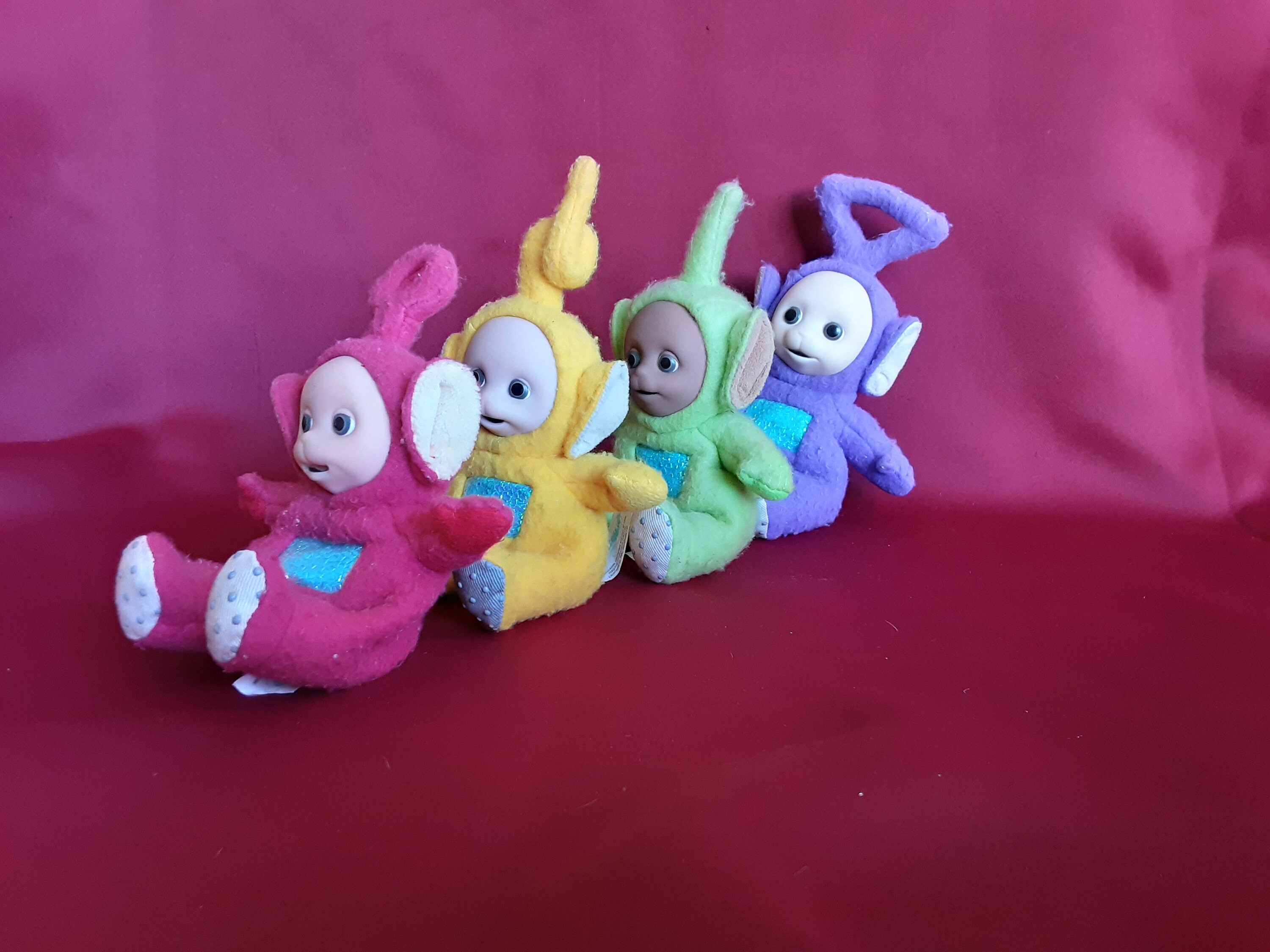 Teletubbies Vintage Full Set 1996 Ragdoll 7 Soft Toy Plush Collectable Beanies Original Collection HTF