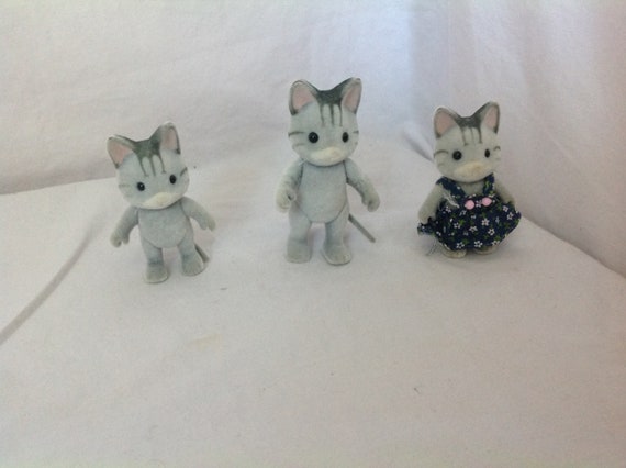 Sylvanian families grey cat cheap