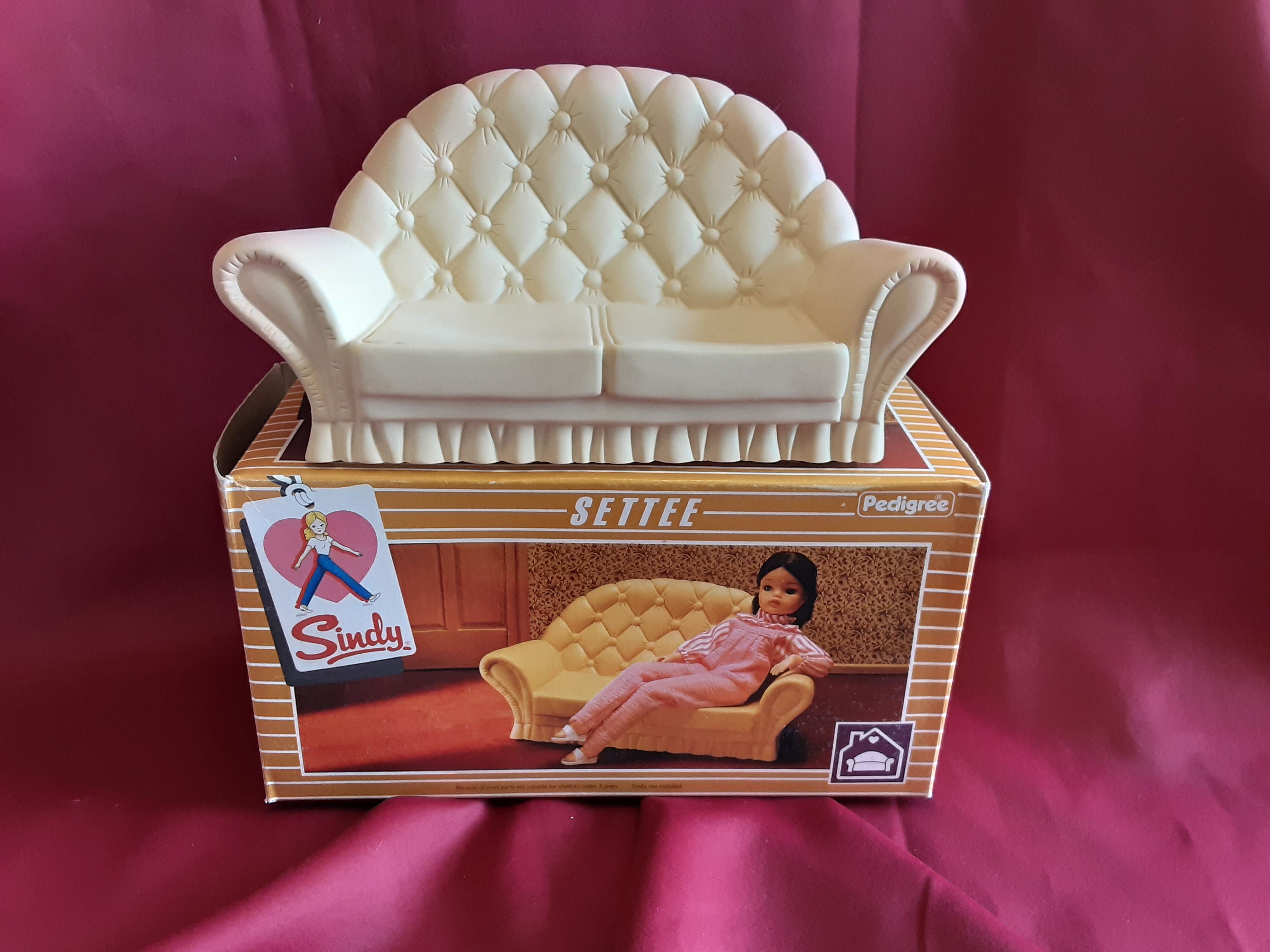 Vinyl settee sale