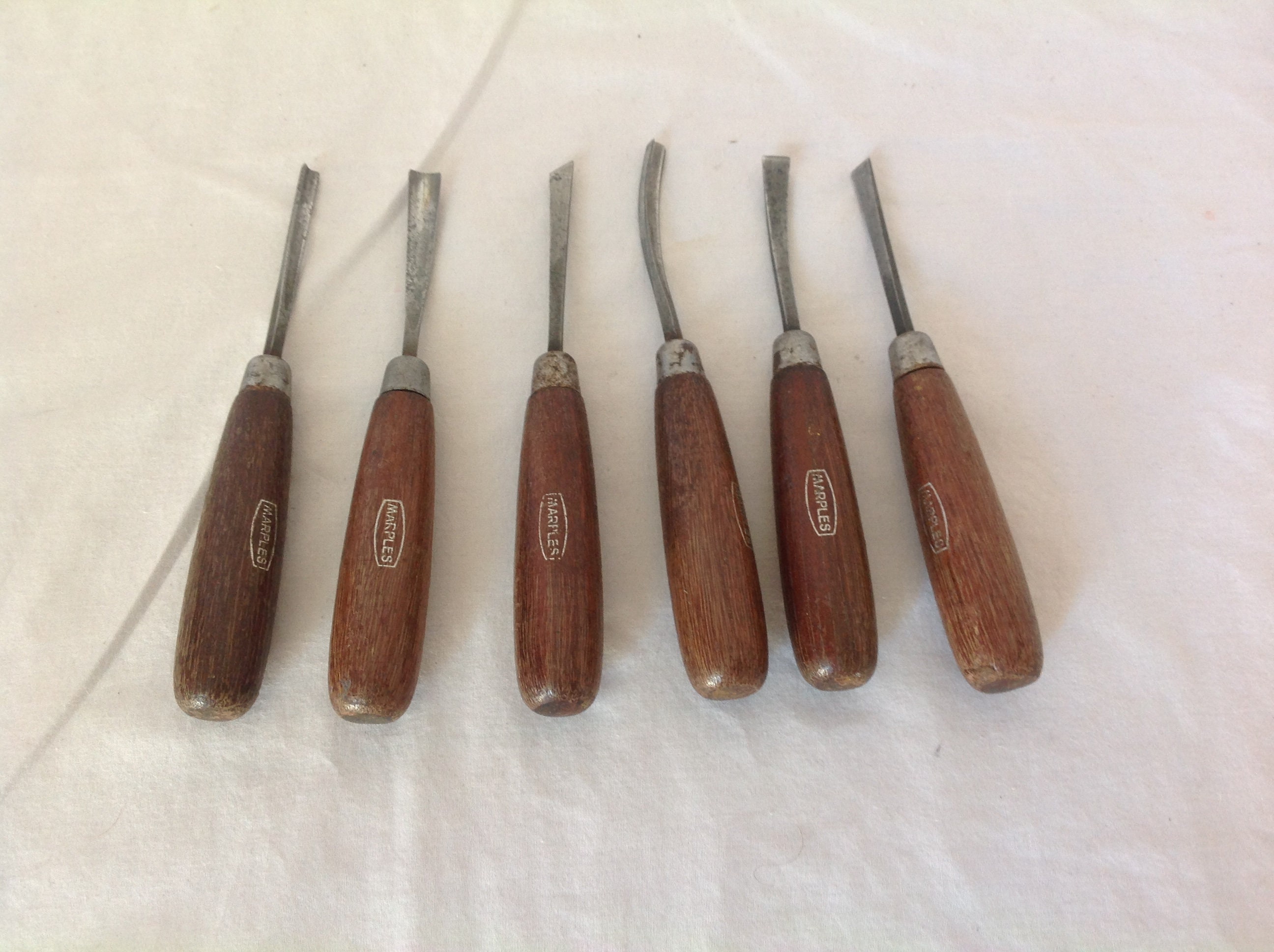 Antique Woodworking Chisels, Buck Brothers Socket Style Chisels