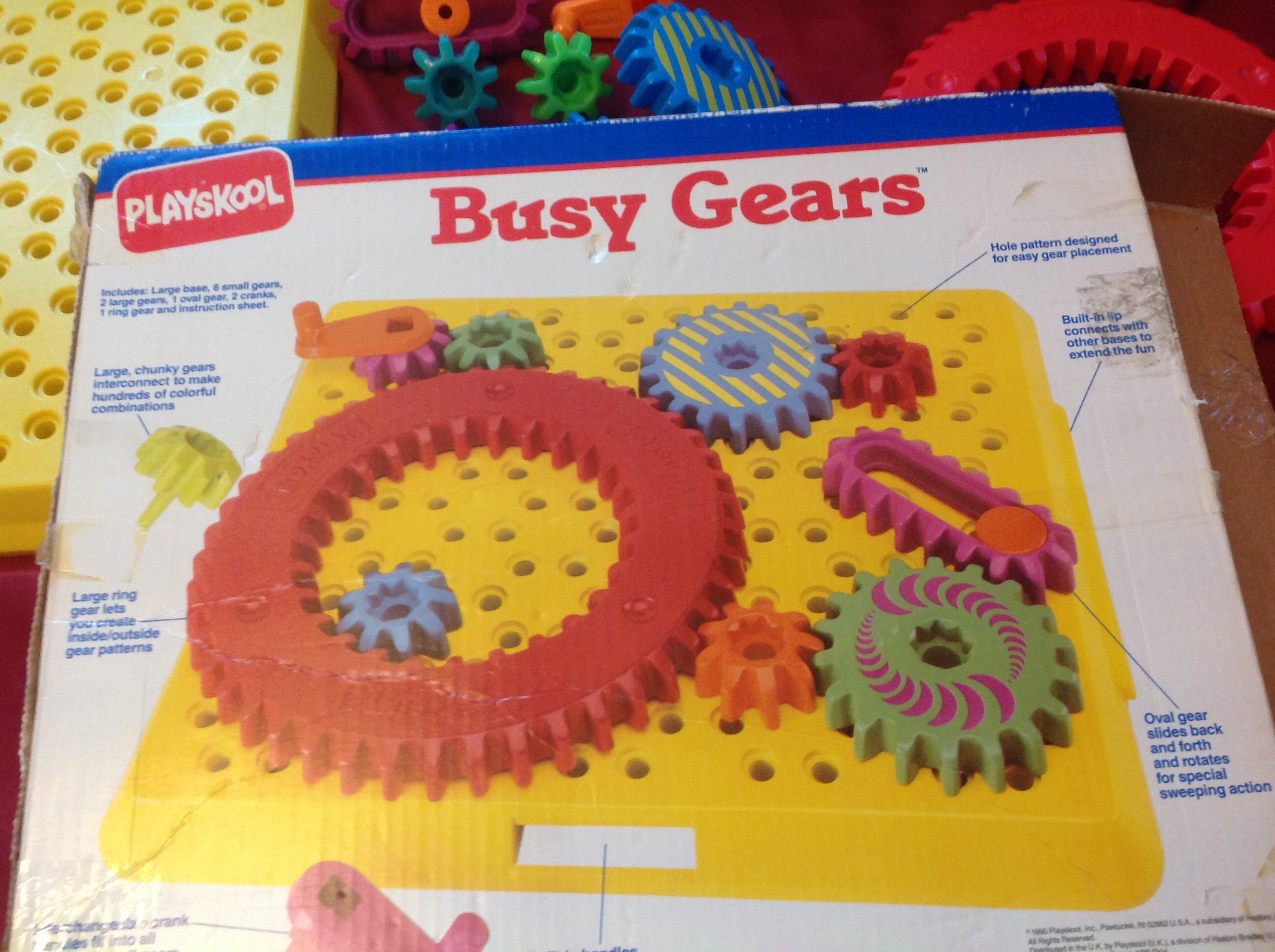 Playskool Vintage Busy Gears Super Set 1990 Large Chunky Etsy