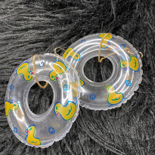 Rubber Duck Earrings Etsy