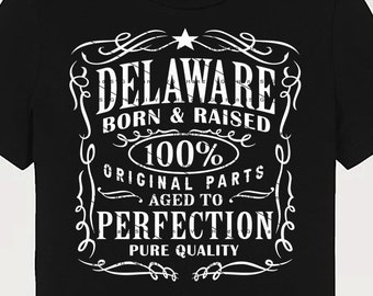 Delaware SVG PNG Vintage Delaware Home USA Envejecido a la perfección Delaware Cut File Design Descargar