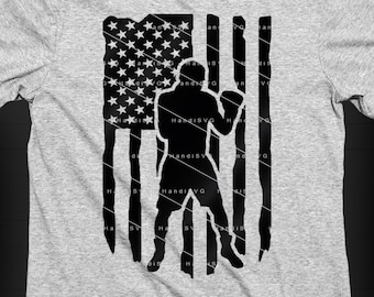 Boxer SVG Flag Boxer USA Boxer PNG Patriotic Boxer Design Boxing Cut File Boxer File Download