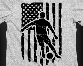 Soccer SVG Flag soccer USA soccer PNG Patriotic soccer Design soccer Cut File soccer File Download