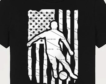 Soccer SVG Flag soccer USA soccer PNG Patriotic soccer Design soccer Cut File soccer File Download