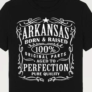 Arkansas SVG PNG Vintage Arkansas Home USA Aged to Perfection Arkansas Cut File Design Download