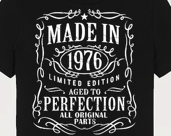 1976 Birthday SVG PNG 1976 Birthday Vintage 1976 Aged to Perfection Year 1976 Cut File Age 1976 Design Download