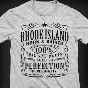 Rhode Island SVG PNG Vintage Rhode Island Home USA Aged to Perfection Rhode Island Cut File Design Download