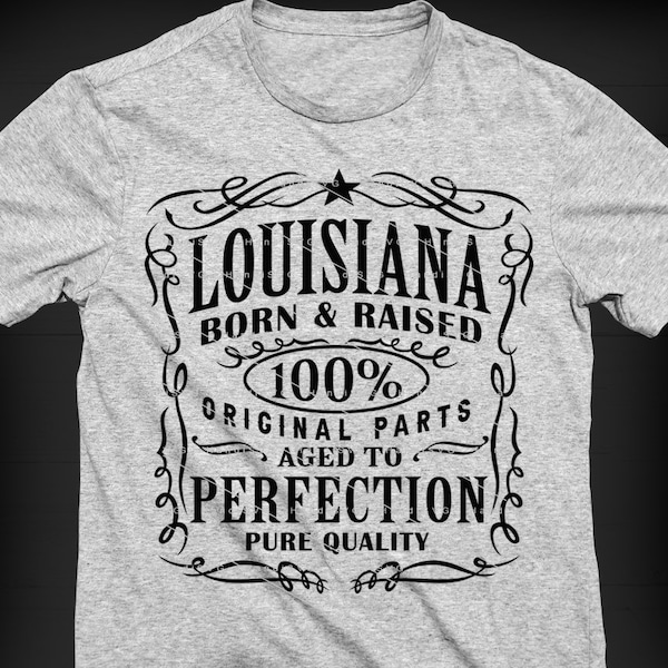 Louisiana SVG PNG Vintage Louisiana Home USA im Alter zur Perfektion Louisiana Schnitt Datei Design Download