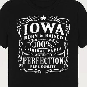 Iowa SVG PNG Vintage Iowa Home USA Aged to Perfection Iowa Cut File Design Download