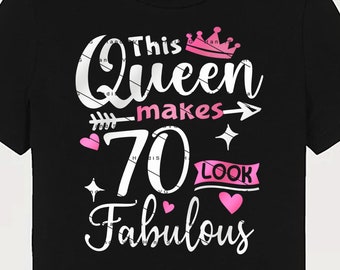 Cette reine donne un look fabuleux des années 70, 70 ans, 70e anniversaire PNG, vintage des années 70, cadeau d'anniversaire des femmes des années 70, 70e anniversaire, téléchargement du fichier de coupe