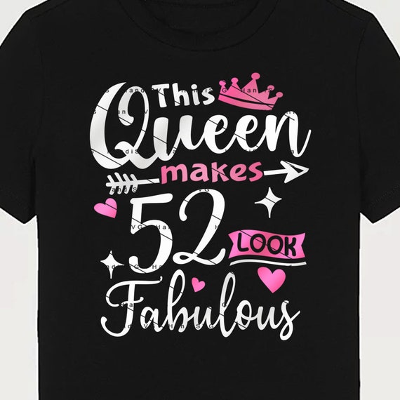 【激レア】デルタ QUEEN 50th Anniversary Tシャツ2XL This Queen Makes 52 Look Fabulous SVG 52 Years Old 52nd Birthday