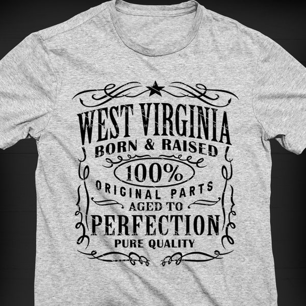 West Virginia SVG PNG Vintage West Virginia Home USA Aged to Perfection West Virginia Cut File Design Download