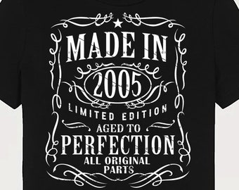 2005 Birthday SVG PNG 2005 Birthday Vintage 2005 Aged to Perfection Year 2005 Cut File Age 2005 Design Download