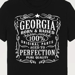 Georgia SVG PNG Vintage Georgia Home USA Aged to Perfection Georgia Cut File Design Download