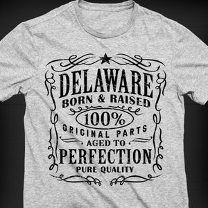 Delaware SVG PNG Vintage Delaware Home USA Aged to Perfection Delaware Cut File Design Download