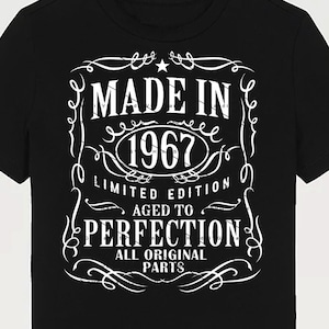 1967 Birthday SVG PNG 1967 Birthday Vintage 1967 Aged to Perfection Year 1967 Cut File Age 1967 Design Download