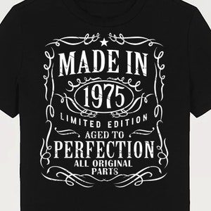 1975 Birthday SVG PNG 1975 Birthday Vintage 1975 Aged to Perfection Year 1975 Cut File Age 1975 Design Download