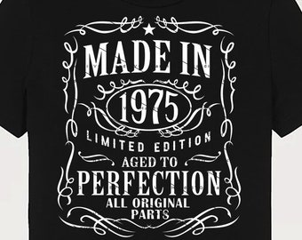 1975 Birthday SVG PNG 1975 Birthday Vintage 1975 Aged to Perfection Year 1975 Cut File Age 1975 Design Download