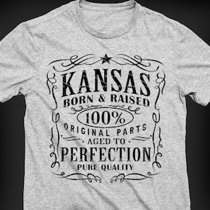 kansas SVG PNG Vintage kansas Home USA Aged to Perfection kansas Cut File Design Download