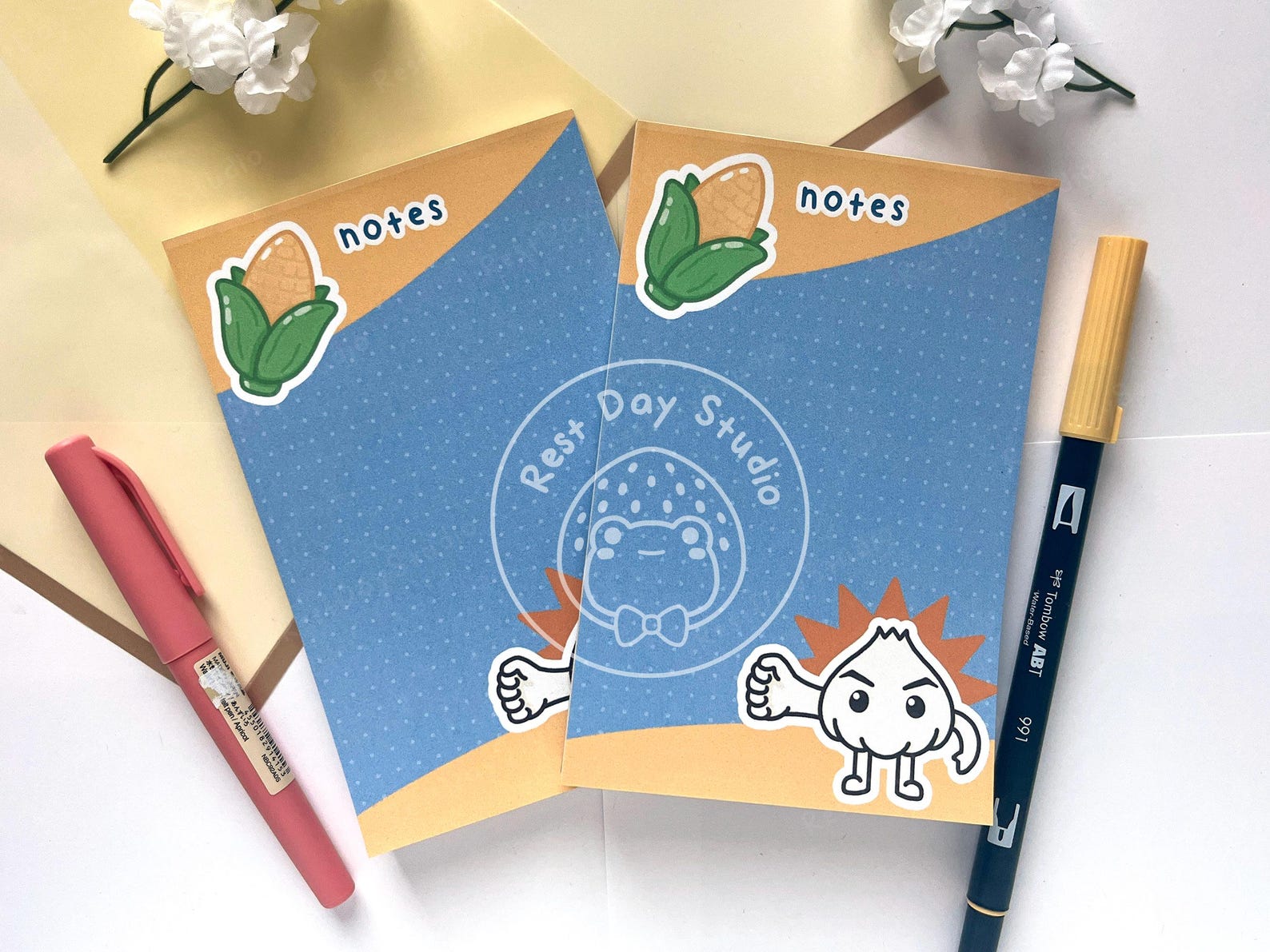 Corn Notepad Filipino Boy Bawang Garlic Corn Snacks 4x6 Small Handmade Notepad ...