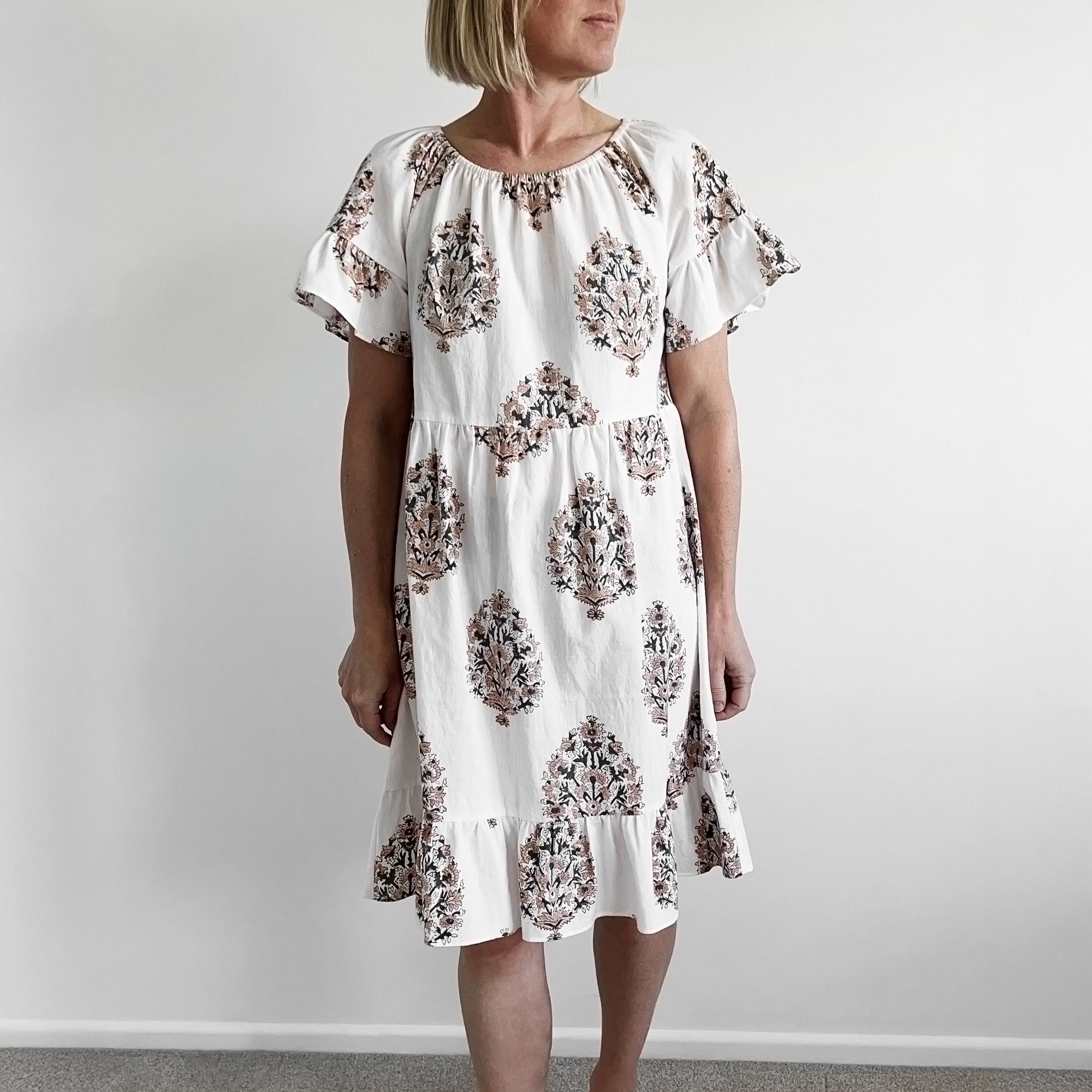 knee length dresses for ladies Summer Season Linen Blend Maxi Dress White