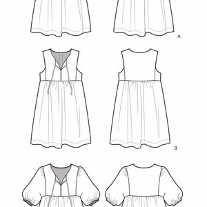 Isobel Dress PDF sewing pattern boho-style, linen, cotton, summer, picnic dress, women's image 9