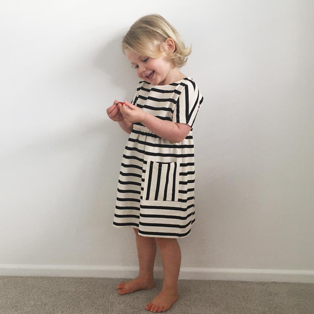 navy blue dress for baby girl 5 BEGINNER FRIENDLY WINTER JERSEY DRESSES main image 0