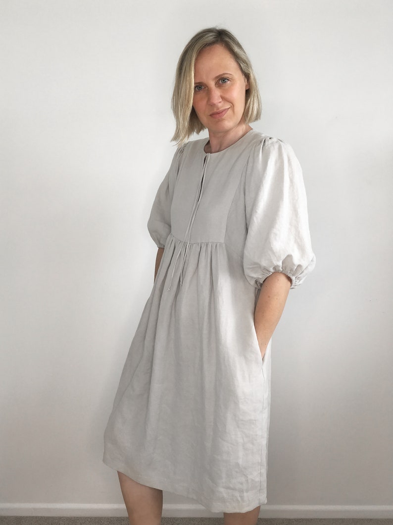 Isobel Dress PDF sewing pattern boho-style, linen, cotton, summer, picnic dress, women's image 3